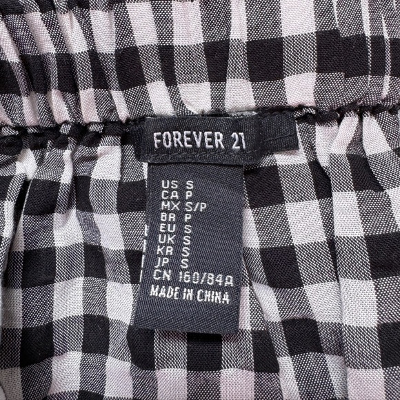 Forever 21 Checkered Off the Shoulder Top (S) - Picture 7 of 7